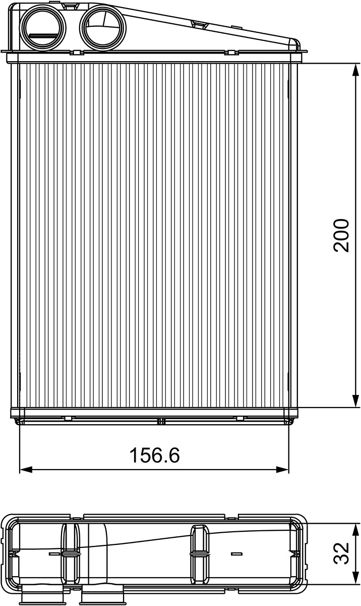 Schimbator caldura, incalzire habitaclu 811542 VALEO